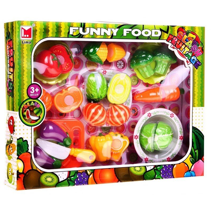 Žaislinis daržovių pjaustymo rinkinys Lima цена и информация | Žaislai mergaitėms | pigu.lt