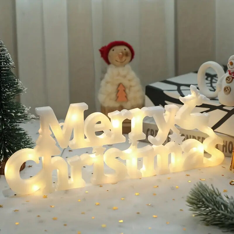 Dekoratyvinis užrašas Linksmų Kalėdų kaina ir informacija | Kalėdinės dekoracijos | pigu.lt
