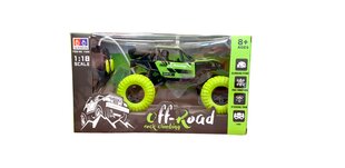 Радиоуправляемый металлический гоночный джип, зеленый цена и информация | Игрушки для мальчиков | pigu.lt
