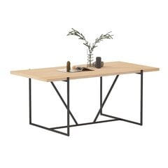 Stalas Cindy, rudas/juodas kaina ir informacija | Virtuvės ir valgomojo stalai, staliukai | pigu.lt