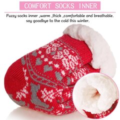 Kalėdinės kojinės vaikams, raudonos kaina ir informacija | Kojinės, pėdkelnės mergaitėms | pigu.lt