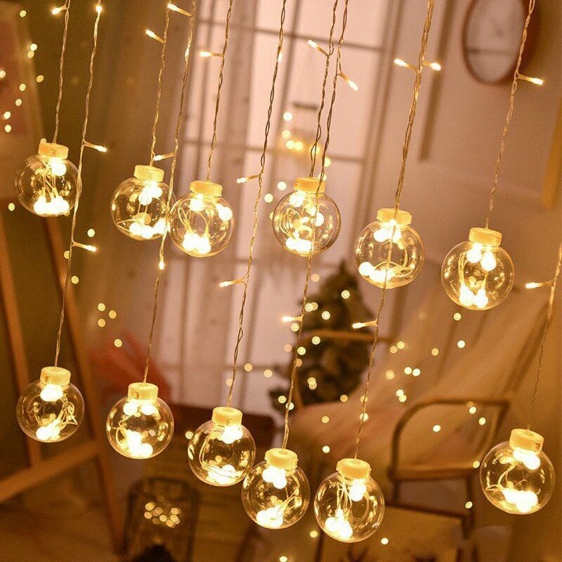 Kalėdinė girlianda, 180 LED, 2.5-3 m цена и информация | Girliandos | pigu.lt
