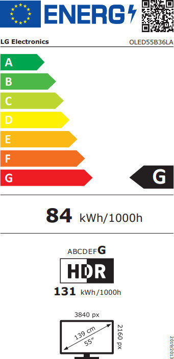 LG OLED55B36LA.AEU kaina ir informacija | Televizoriai | pigu.lt