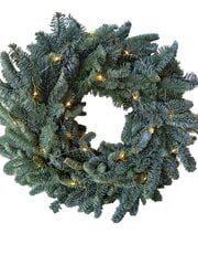 Рождественский венок со светодиодами, натуральный, 50 см цена и информация | Искусственные елки | pigu.lt