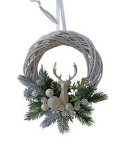 Рождественский венок, 30 см цена и информация | Искусственные елки | pigu.lt