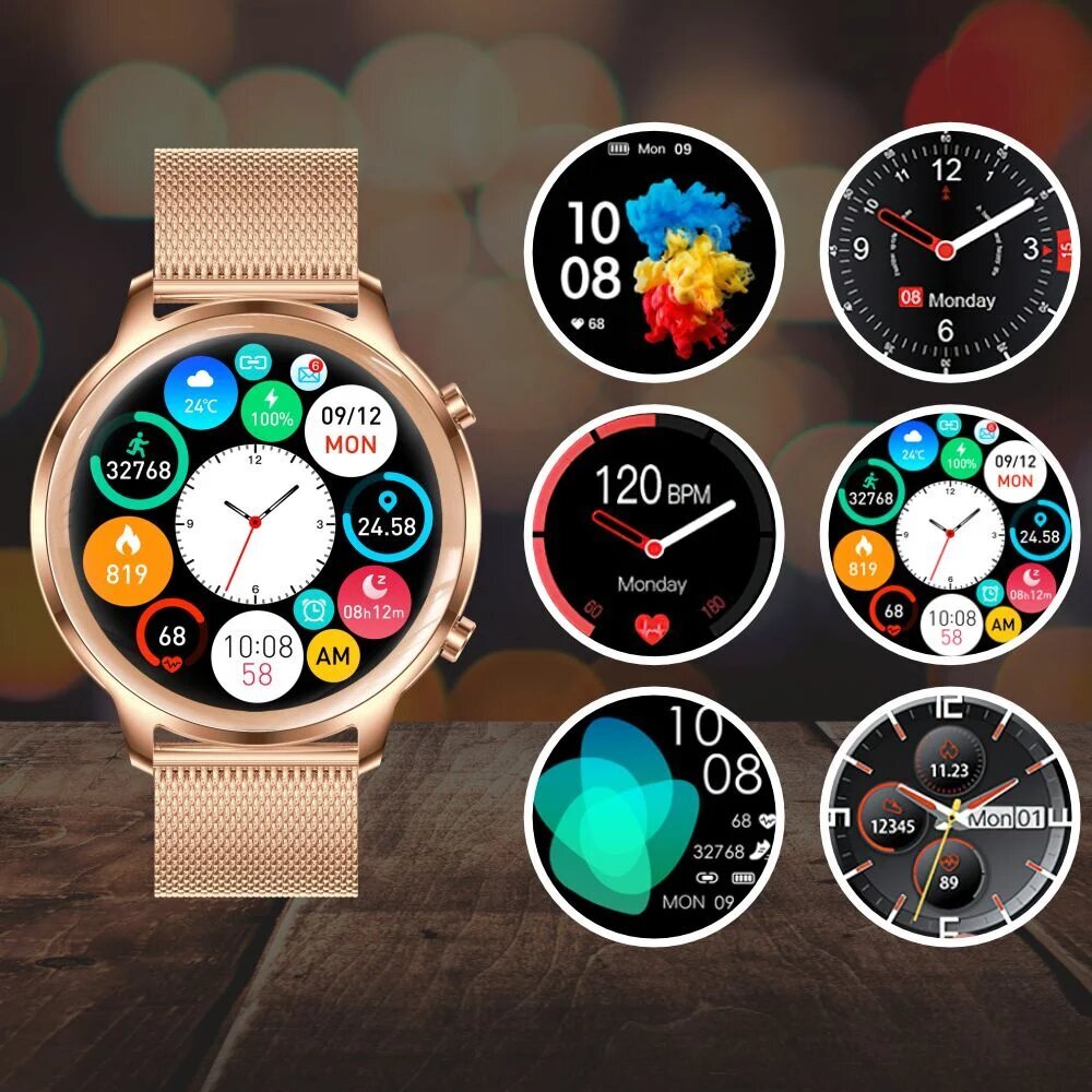 Manta SWU301GD Gold kaina ir informacija | Išmanieji laikrodžiai (smartwatch) | pigu.lt