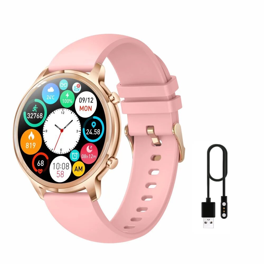 Manta SWU301PK Pink kaina ir informacija | Išmanieji laikrodžiai (smartwatch) | pigu.lt