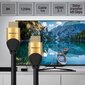 Qoltec HDMI, 1 m kaina ir informacija | Kabeliai ir laidai | pigu.lt