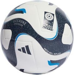 Футбольный мяч Adidas Oceaunz Training Ball White Black Blue HT9014 HT9014/3 цена и информация | Футбольные мячи | pigu.lt