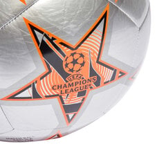 Футбольный мяч Adidas UCL Club 23/24 Group Stage Grey Orange IA0950 IA0950/4 цена и информация | Футбольные мячи | pigu.lt