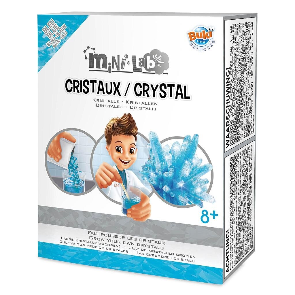 Kristalų auginimas Mini Lab Crystal Buki France, mėlyna цена и информация | Lavinamieji žaislai | pigu.lt