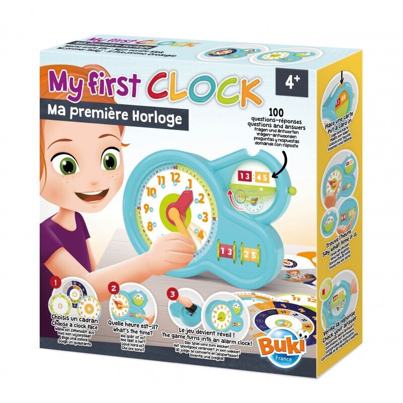 Edukacinis žaislas Mano pirmasis laikrodis Buki kaina ir informacija | Lavinamieji žaislai | pigu.lt