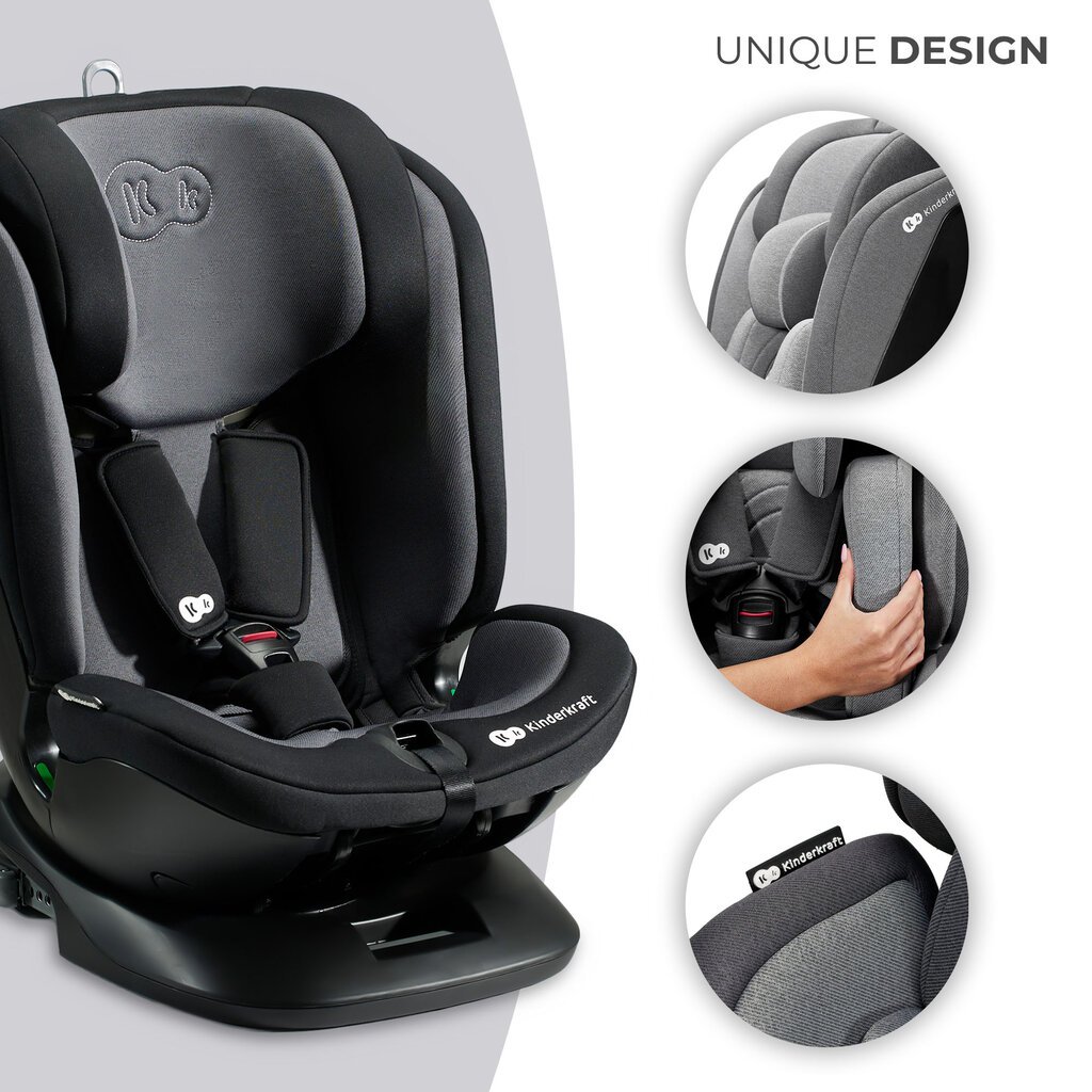 Automobilinė kėdutė Kinderkraft Xpedition 2 i-Size, 0-36 kg, black kaina ir informacija | Autokėdutės | pigu.lt