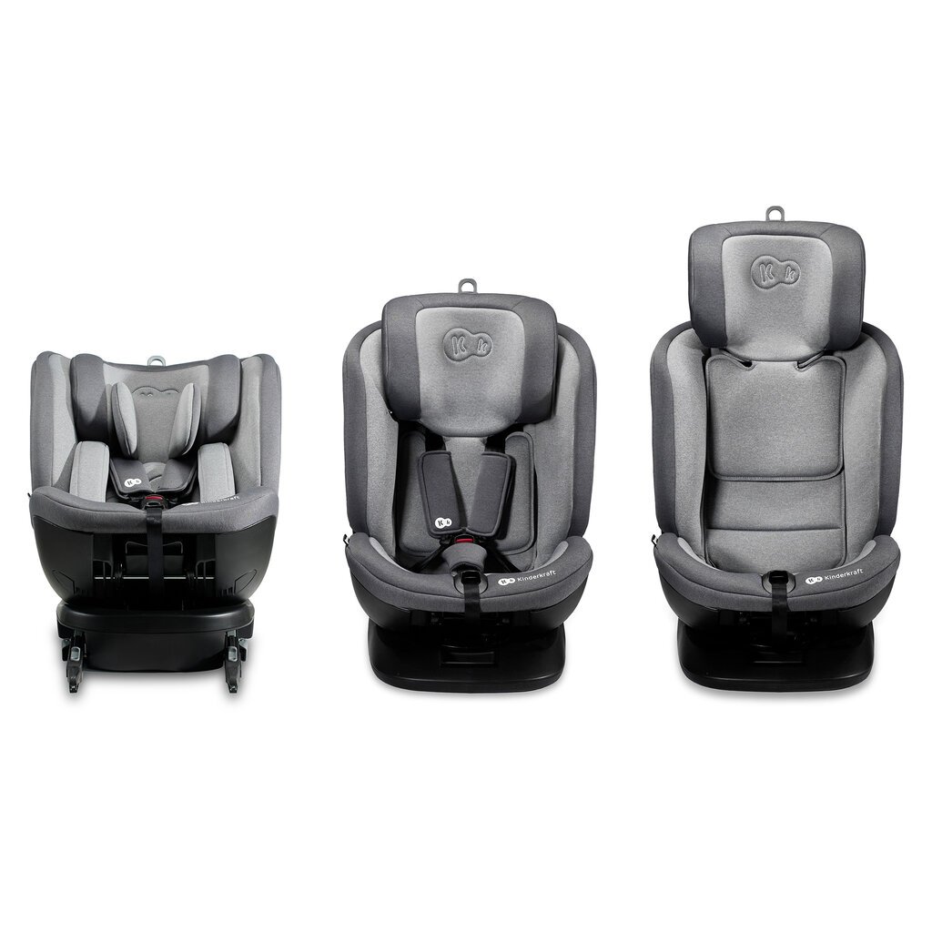 Automobilinė kėdutė Kinderkraft Xpedition 2 i-Size, 0-36 kg, grey kaina ir informacija | Autokėdutės | pigu.lt