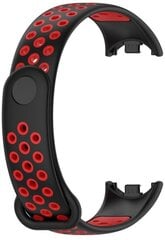 Ремешок для часов Tech-Protect SoftBand Xiaomi Smart Band 8, black/red цена и информация | Аксессуары для смарт-часов и браслетов | pigu.lt