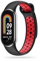 Ремешок для часов Tech-Protect SoftBand Xiaomi Smart Band 8, black/red цена и информация | Аксессуары для смарт-часов и браслетов | pigu.lt