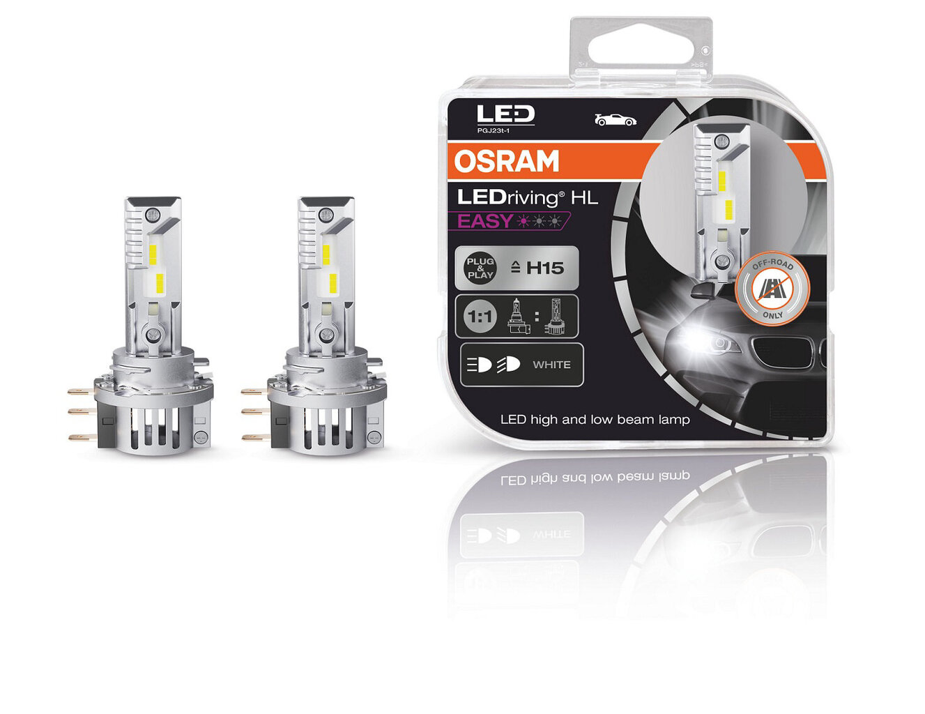 LED dienos žibintai Osram H15 kaina ir informacija | Automobilių lemputės | pigu.lt