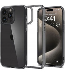 Spigen Ultra Hybrid case for iPhone 15 Pro - transparent and gray цена и информация | Чехлы для телефонов | pigu.lt