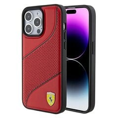 Ferrari FEHCP15LPWAR iPhone 15 Pro 6.1" czerwony|red hardcase Perforated Waves Metal Logo цена и информация | Чехлы для телефонов | pigu.lt