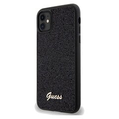 Guess GUHCN61PMSDGSK iPhone 11 | Xr 6.1" czarny|black hardcase Disco Metal Script цена и информация | Чехлы для телефонов | pigu.lt