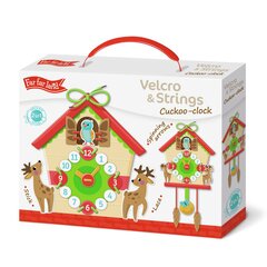 Velcro игра Липучки и Шнурки - Часы с кукушкой цена и информация | Развивающие игрушки | pigu.lt