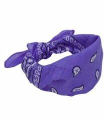 Universalus šalikas- bandana, violetinė цена и информация | Женские шапки | pigu.lt