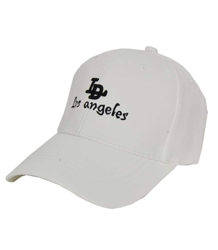 Universali Los Andželo beisbolo kepurė, balta kaina ir informacija | Kepurės moterims | pigu.lt