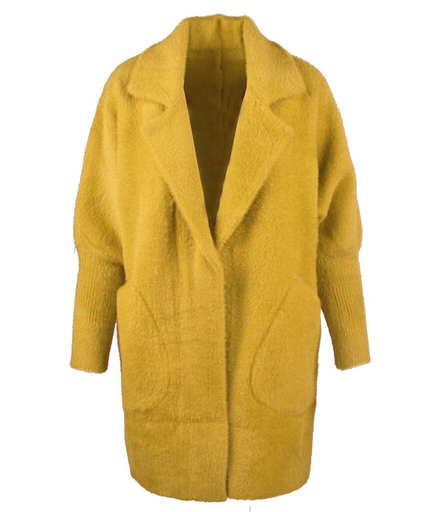 Paltas moterims Alpako, geltonas цена и информация | Paltai moterims | pigu.lt