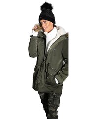 Зимняя женская куртка, зеленая цена и информация | Женские куртки | pigu.lt