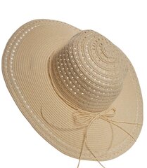 Элегантная женская ажурная соломенная шляпа цена и информация | Женские шапки | pigu.lt