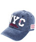 Universali beisbolo kepurė su užrašu NYC, mėlyna kaina ir informacija | Kepurės moterims | pigu.lt