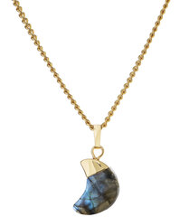 колье с подвеской в ​​форме луны LABRADORITE BOHO цена и информация | Украшения на шею | pigu.lt