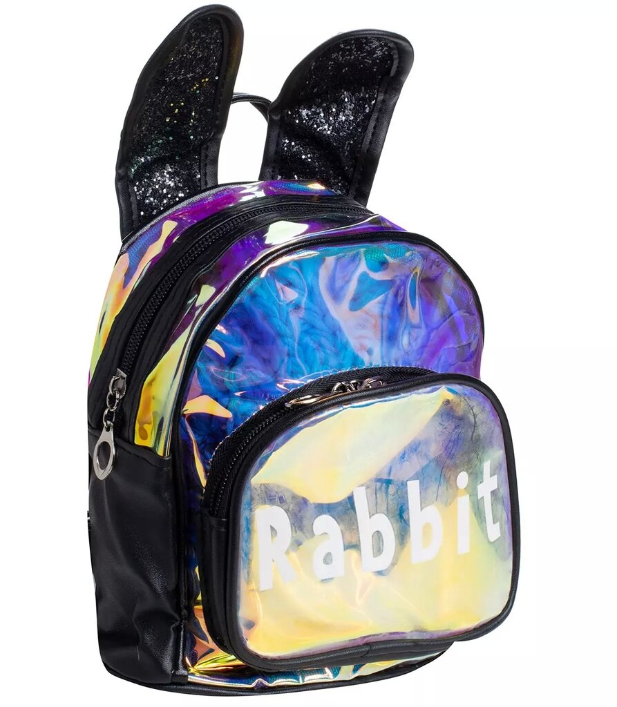 Vaikiška kuprinė Rabbit, juoda цена и информация | Kuprinės mokyklai, sportiniai maišeliai | pigu.lt