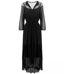 Suknelė moterims 12387-214, juoda kaina ir informacija | Suknelės | pigu.lt