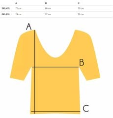 Palaidinė moterims 12455-81, oranžinė kaina ir informacija | Palaidinės, marškiniai moterims | pigu.lt