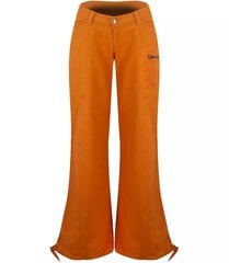 Женские оранжевые брюки из ткани цена и информация | Брюки | pigu.lt