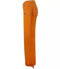 Женские оранжевые брюки из ткани цена и информация | Женские брюки | pigu.lt