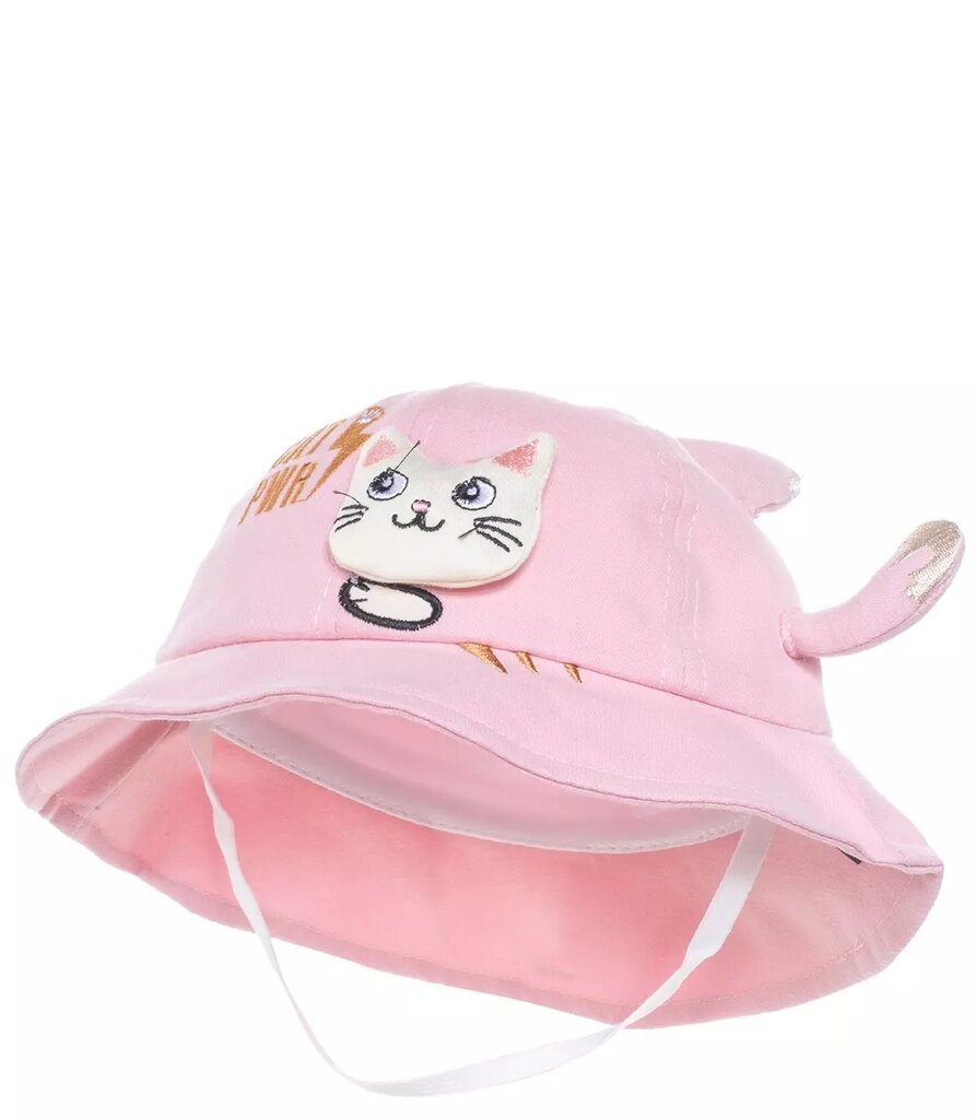 Kepurė nuo saulės mergaitėms, rožinė цена и информация | Kepurės, pirštinės, šalikai mergaitėms | pigu.lt