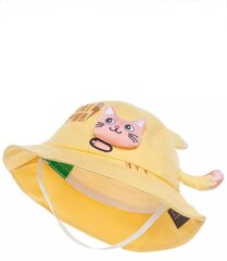 Детская шапка на резинке КОШКА цена и информация | Шапки, перчатки, шарфы для девочек | pigu.lt