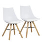 Prekė su pažeidimu. Kėdė SEIKO 2 vnt, 47 x 55 x H 80 cm, sėdynė: plastikas / dirbtinė oda, ąžuolo medienos kojytės, Kėdė Seiko 2 vnt, 47 x 55 x H 80 cm, sėdynė: plastikas / audinys, spalva: šviesiai pilka, ąžuolo medienos kojytės kaina ir informacija | Prekės su pažeidimu | pigu.lt