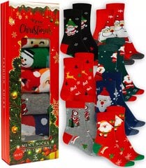 Kalėdinės kojinės vyrams, įvairių spalvų, 7 poros kaina ir informacija | Vyriškos kojinės | pigu.lt