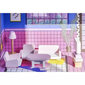 Medinis baldų komplektas lėlėms, 22vnt kaina ir informacija | Žaislai mergaitėms | pigu.lt