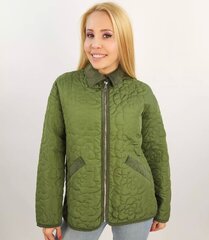 Striukė moterims 14229-7, žalia цена и информация | Женские куртки | pigu.lt