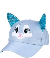 Kepurė nuo saulės mergaitėms, mėlyna kaina ir informacija | Kepurės, pirštinės, šalikai mergaitėms | pigu.lt