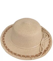 Соломенная шляпа из рафии с завязками цена и информация | Женские шапки | pigu.lt
