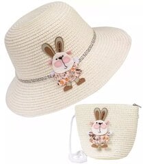 Комплект плетеная шапка с зайчиком + сумочка. цена и информация | Аксессуары для детей | pigu.lt