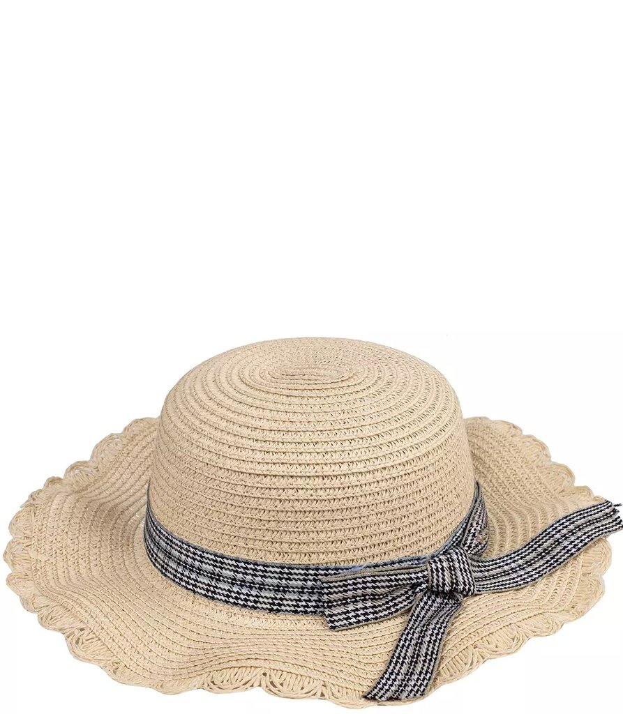 Moteriška šiaudinė skrybelė su maišeliu, smėlinė цена и информация | Aksesuarai vaikams | pigu.lt