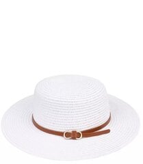 Женская соломенная шляпа из рафии с классическим ремешком цена и информация | Женские шапки | pigu.lt