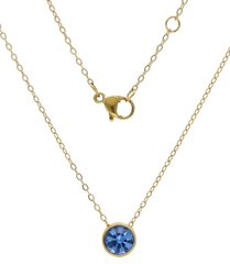Ожерелье из синей стали с камнем марта цена и информация | Украшения на шею | pigu.lt