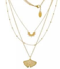 Ожерелье-кулон из золотой стали, регулируемый кулон цена и информация | Украшения на шею | pigu.lt